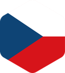 The Flag of Czech Republic Rounded Hexagon