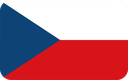 The Flag of Czech Republic Rounded Rectangle