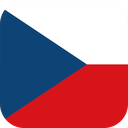 The Flag of Czech Republic Rounded Square