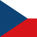 The Flag of Czech Republic Square
