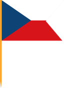 The Flag of Czech Republic V Cut