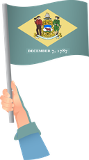 The Flag of Delaware Handheld