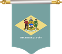 The Flag of Delaware Hanging Banner I