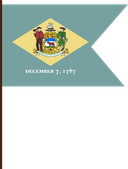 The Flag of Delaware V Cut