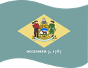 The Flag of Delaware Wavy I
