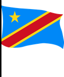 The Flag of Democratic Republic of Congo Pole Flag III