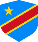 The Flag of Democratic Republic of Congo Shielded I