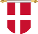 The Flag of Denmark Hanging Banner II