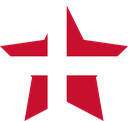 The Flag of Denmark Star