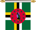 The Flag of Dominica Hanging Banner IV