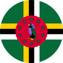 The Flag of Dominica Round