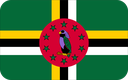 The Flag of Dominica Rounded Rectangle