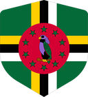 The Flag of Dominica Shielded I