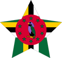 The Flag of Dominica Star