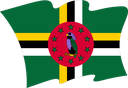 The Flag of Dominica Wavy II