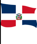 The Flag of Dominican Republic Pole Flag III