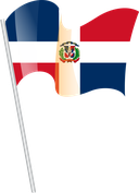 The Flag of Dominican Republic Pole Flag I