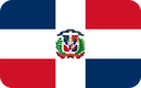 The Flag of Dominican Republic Rounded Rectangle