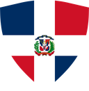 The Flag of Dominican Republic Shielded II