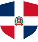 The Flag of Dominican Republic Shielded I