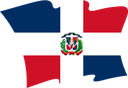 The Flag of Dominican Republic Wavy II