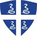 The Flag of Drapeau Aux Serpents De La Martinique Shielded II