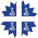 The Flag of Drapeau Aux Serpents De La Martinique Star Burst