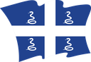 The Flag of Drapeau Aux Serpents De La Martinique Wavy II
