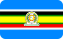 The Flag of East African Community Rounded Rectangle