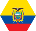 The Flag of Ecuador Hexagon I