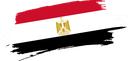 The Flag of Egypt Brushed