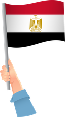 The Flag of Egypt Handheld