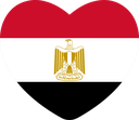 The Flag of Egypt Heart