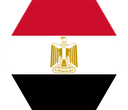 The Flag of Egypt Hexagon I