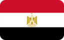 The Flag of Egypt Rounded Rectangle