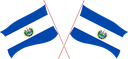 The Flag of El Salvador Crossed Flags