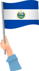 The Flag of El Salvador Handheld