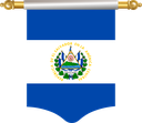 The Flag of El Salvador Hanging Banner I