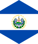 The Flag of El Salvador Hexagon II