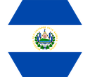 The Flag of El Salvador Hexagon I