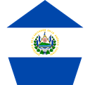 The Flag of El Salvador Pentagon