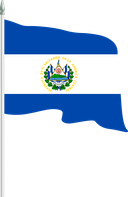 The Flag of El Salvador Pole Flag II