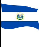 The Flag of El Salvador Pole Flag III