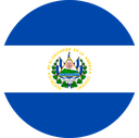 The Flag of El Salvador Round