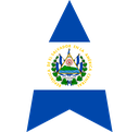 The Flag of El Salvador Star