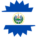 The Flag of El Salvador Star Burst