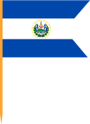 The Flag of El Salvador V Cut