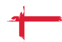 The Flag of England Map