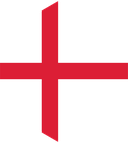 The Flag of England Rounded Hexagon
