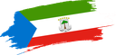 The Flag of Equatorial Guinea Brushed